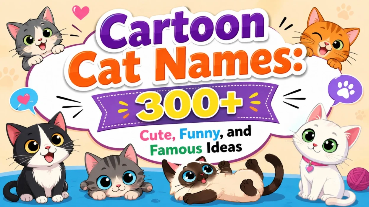 Cartoon cat names with 300+ cute, funny, and famous ideas for playful pets