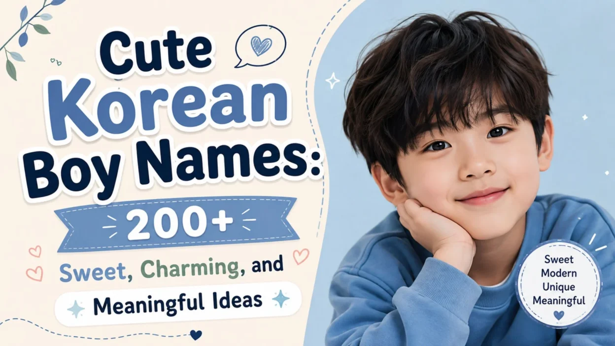 Cute Korean boy names with 200+ sweet, charming, and meaningful name ideas