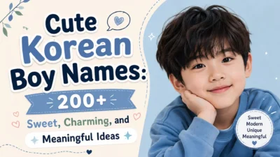Cute Korean boy names with 200+ sweet, charming, and meaningful name ideas