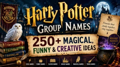 Harry Potter group names with 250+ magical, funny, creative, house and trivia ideas