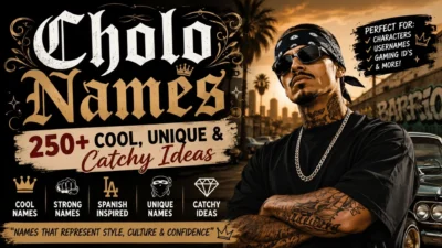 Cholo names with 250+ cool, unique, and catchy ideas for nicknames and characters
