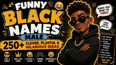 Funny black names male with 250+ clever and playful name ideas