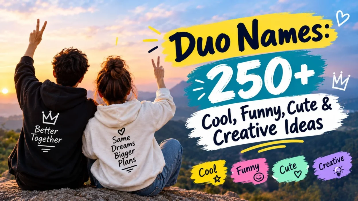 Duo Names: 250+ cool, funny, cute, and creative ideas