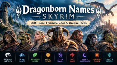 Dragonborn names Skyrim featuring cool, unique, and lore-friendly name ideas