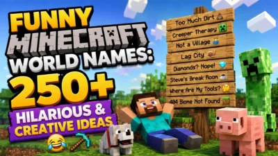Funny Minecraft world names with 250 hilarious and creative ideas for Minecraft players
