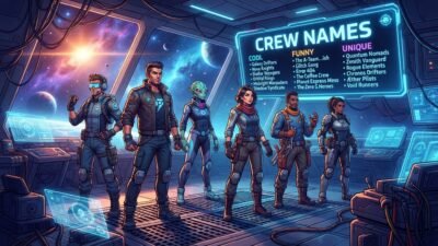 🚀 Crew names with cool, funny, unique, and creative ideas for friends and gaming groups
