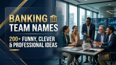 Banking team names featuring creative money, finance, and banking-themed ideas
