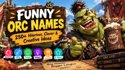 Funny orc names with 250+ hilarious, clever, unique, and creative ideas