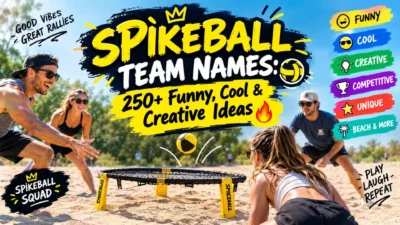 Spikeball team names with 250+ funny, cool, creative, and competitive ideas