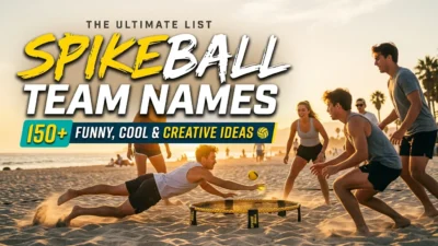 Spikeball team names with funny, cool, and creative ideas
